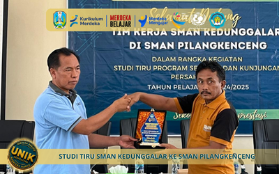 KUNJUNGAN STUDI TIRU PROGRAM SEKOLAH SMAN KEDUNGGALAR KE SMAN PILANGKENCENG