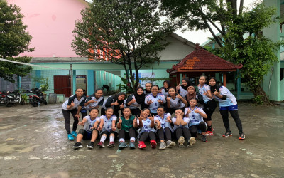 SPARING BOLA VOLLY PUTRI ANTARA SMA PILANGKENCENG DAN SMK WONOASRI (PINK)