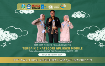 PRESTASI: SMAN PILANGKENCENG MERAIH TERBAIK 2 DALAM DEMO DAY ITS DIGITAL SKILL PROGRAMME KATEGORI APLIKASI MOBILE 2024